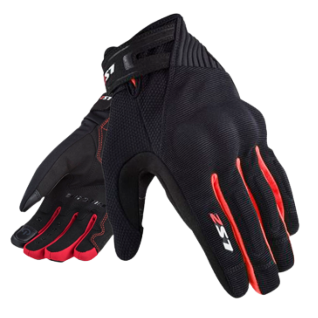 Guante De Hombre Ls Dart Negro Rojo Direli Motos