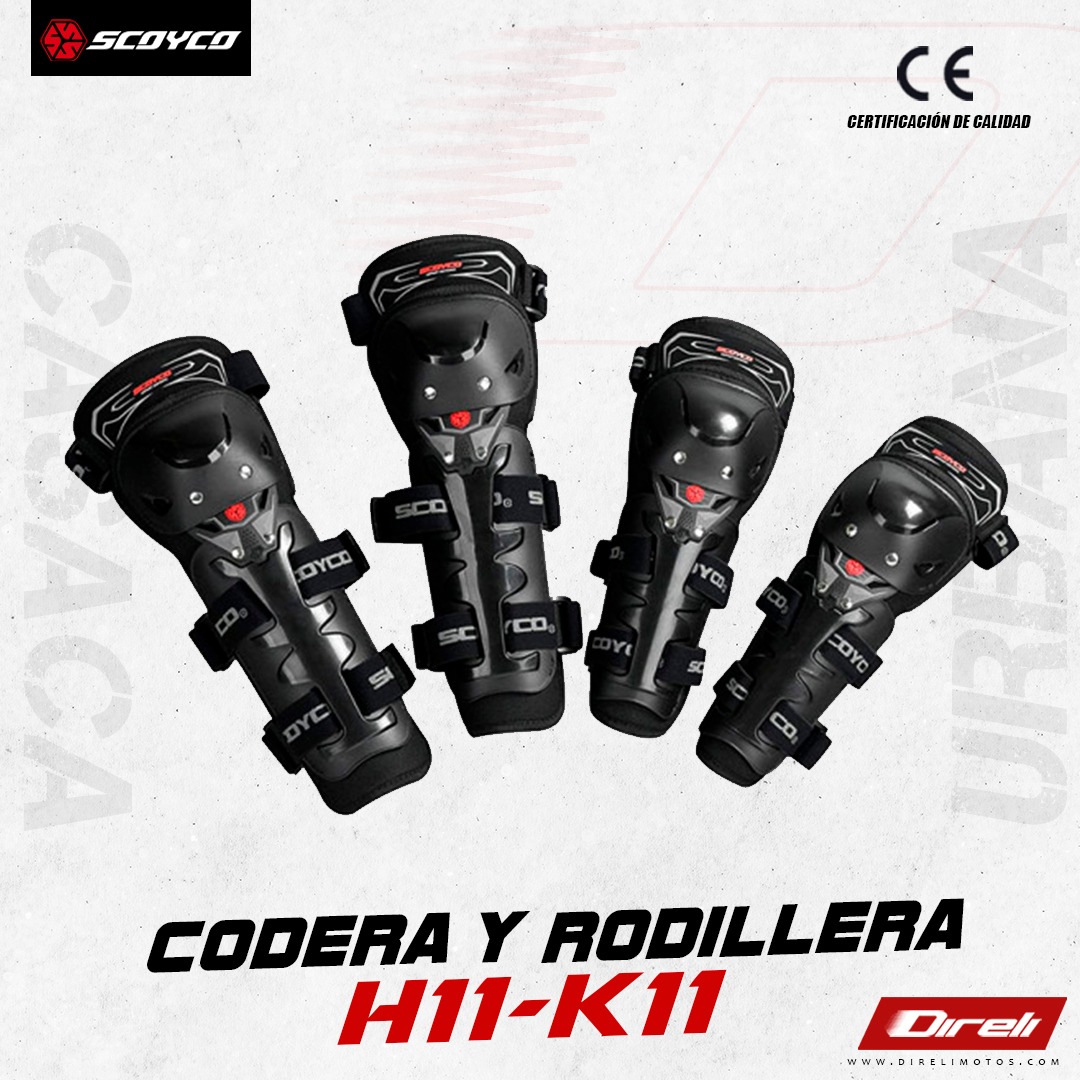 Rodillera- codera para moto Scoyco K11H11 - Tienda de accesorios para motos  I Sabemos de motos