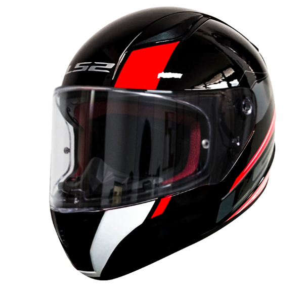 Casco Moto Mujer Integral Ls2 353 Rapid Xtreet Negro Rojo Pr