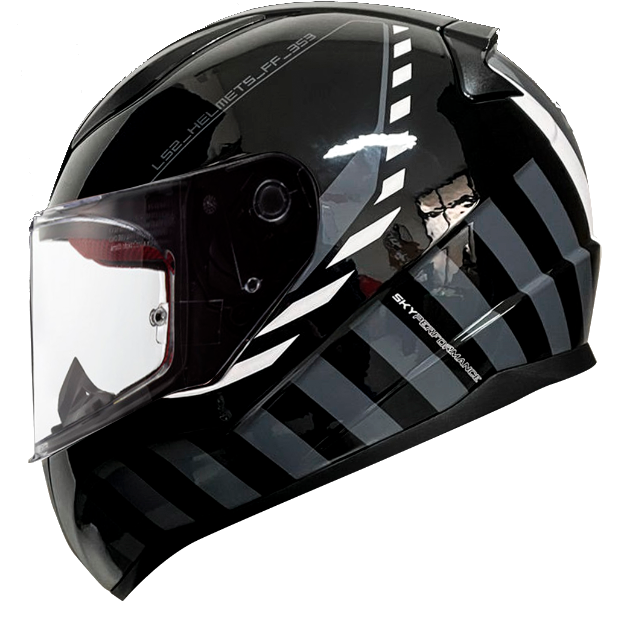 Casco para moto integral LS2 FF353 CODEX negro mate/gris - Direli Motos