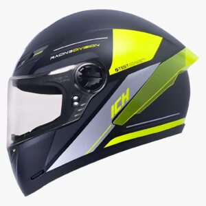 Casco integral para motociclista ICH501 X-TREME negro mate/amarillo/ neon