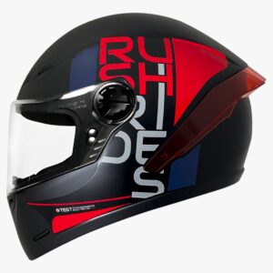 Casco integral para motociclista ICH501 DOPE negro mate / rojo