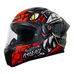 Casco integral para moto LS2 VIGO DRILLOX gris mate / rojo