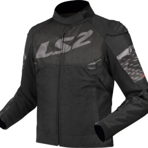 Casaca para moto de mujer LS2 APEX negro / gris oscuro