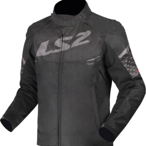 Casaca para moto de hombre LS2 APEX negro / gris oscuro