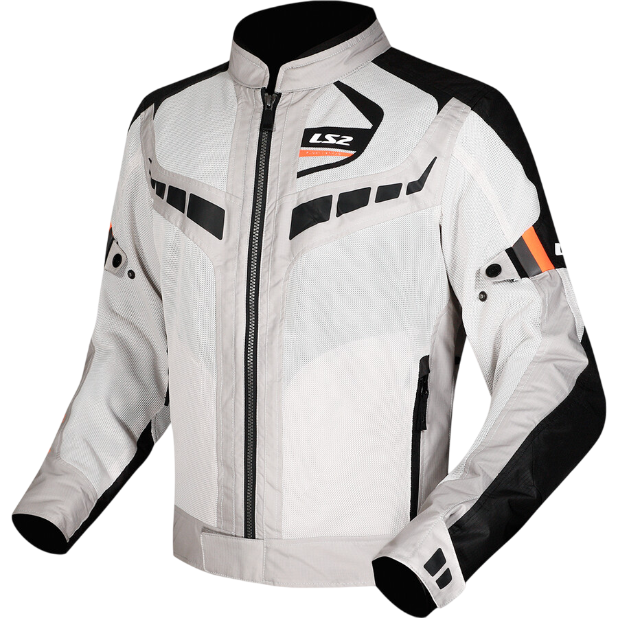 LS2 GARDA AIR MAN JACKET BLACK GREY HI-VI ORANGE1