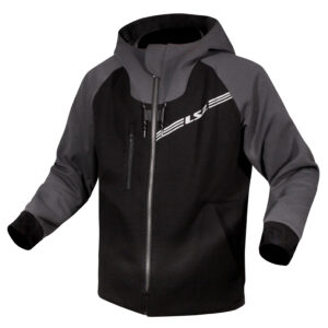 Casaca para moto de hombre LS2 THORTTLE negro / gris oscuro