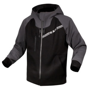 Casaca para moto de hombre LS2 THORTTLE negro / gris oscuro
