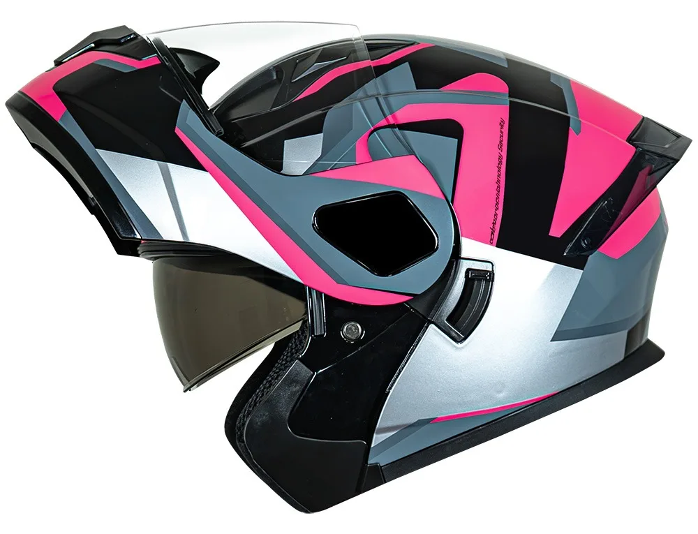 K様　G3 Casco abatible para moto KRATOZ EVO K35 KRONK negro / pink