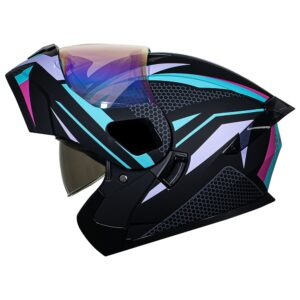 Casco abatible para moto KRATOZ EVO K35 OMNIK gris mate V. tipo DIA-NOCHE