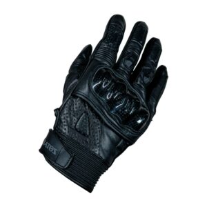 Guante para moto de hombre KRATOZ CUERO WORKER negro CE