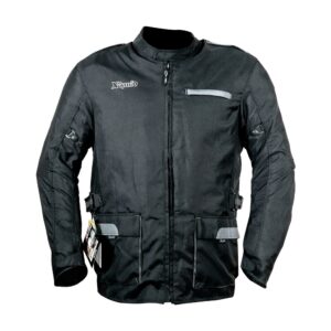 Casaca para moto de hombre X-KUDO STORM negro CE