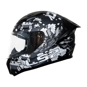 Casco integral para moto LS2 VIGO SPACE negro mate / gris