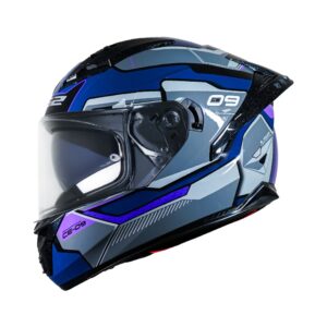 Casco integral para moto LS2 FF806 CE-09 azul / gris - ECE2206
