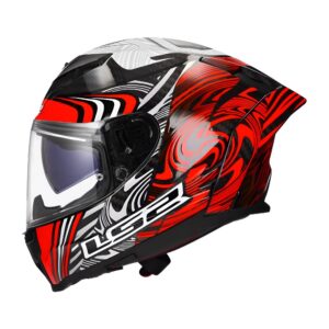 Casco integral para moto LS2 FF807 DRAGON ENTHUM rojo