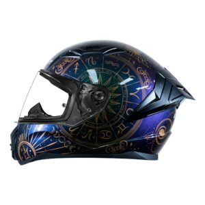 Casco integral para moto LS2 VIGO ASTROS CHAMALEON dorado