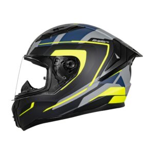 Casco integral para moto LS2 VIGO FOKUS gris mate / neon / amarillo