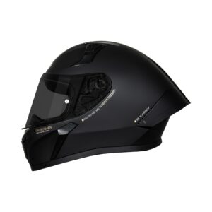 Casco integral para moto XKUDO X-357 SOLID negro mate - V. HUMO
