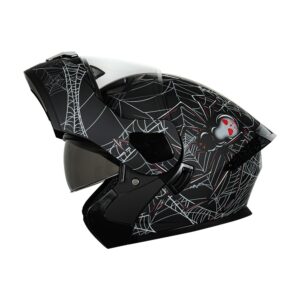 Casco abatible para moto KRATOZ EVO K35 ARAX gris mate / negro