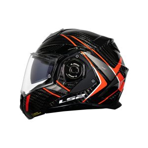 Casco articulado LS2 FF901 FUTUREII CARBON / rojo - ECE2206