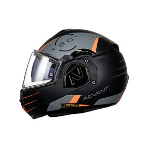 Casco articulado para moto LS2 FF906 CODEX negro mate / titanio - ECE2206