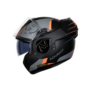 Casco articulado para moto LS2 FF906 CODEX negro mate / titanio - ECE2206