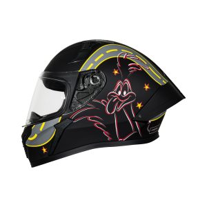 Casco integral para moto XKUDO X-357 AKME negro mate / amarillo