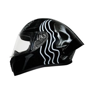 Casco integral para moto XKUDO X-357 KREIN negro / gris