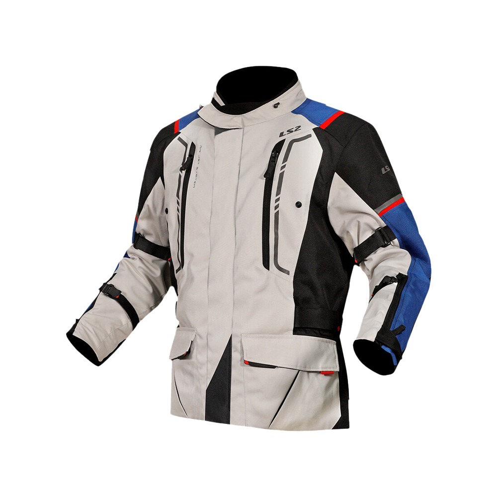 CASACA LS2 PARA HOMBRE NARVIK AZULNEGROGRISROJO