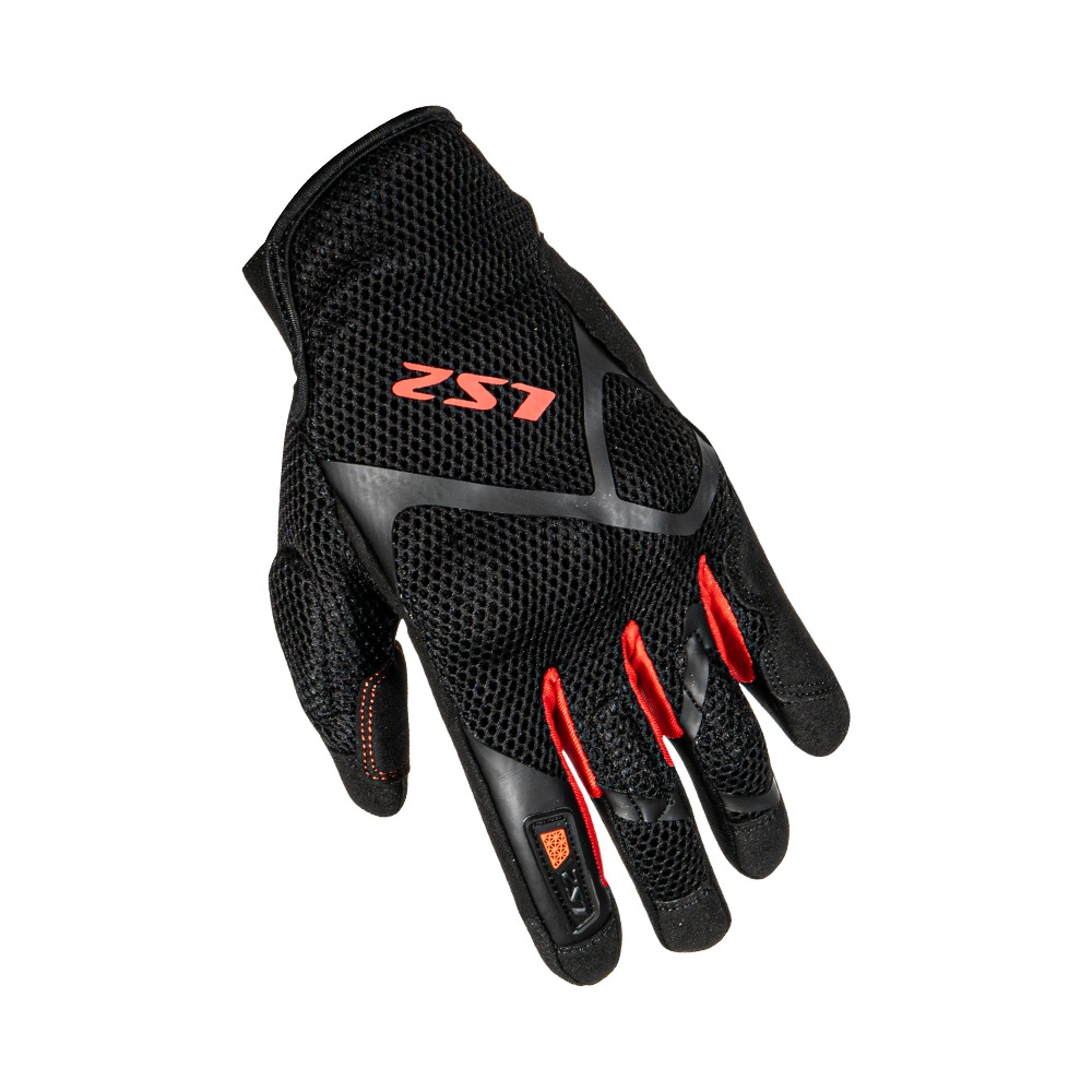 GUANTE LS2 HOMBRE RAY II NEGROROJO