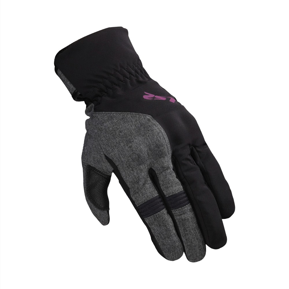 GUANTE LS2 MUJER URBSII NEGROPURPURA