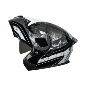 Casco abatible para moto KRATOZ EVO K35 DESTRO gris / negro