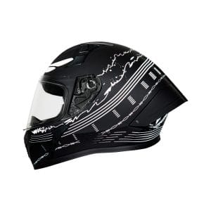 Casco integral para moto XKUDO X-357 AXION negro mate / gris