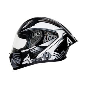 Casco integral para moto XKUDO X-357 NEURO negro / gris