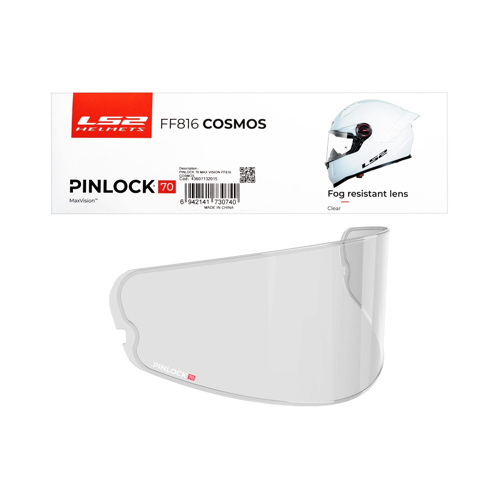 LS2 PINLOCK - ANTIFOG - FF816 - COSMOS