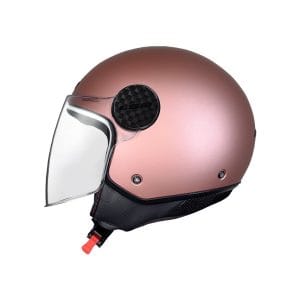 Casco abierto para moto LS2 OF558 LUX II GOLD rosado mate - ECE2206