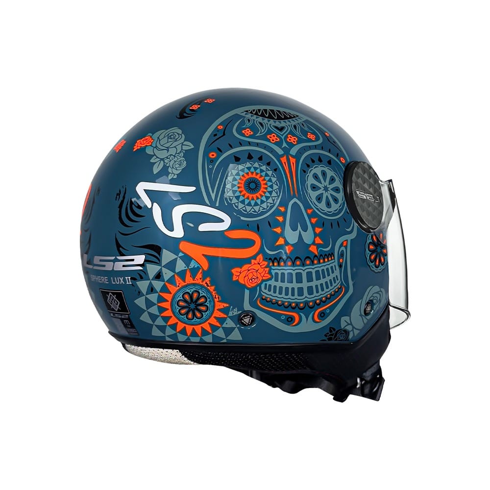 CASCO ABI LS2 OF558 LUX II MAXCA COBALTONARANJA