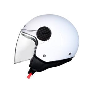 Casco abierto para moto LS2 OF558 LUX II SOLID blanco - ECE2206