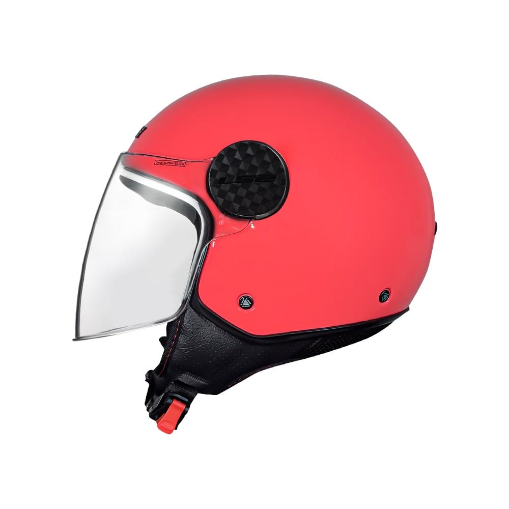 CASCO ABI LS2 OF558 LUX II SOLID ROSADO FLUO