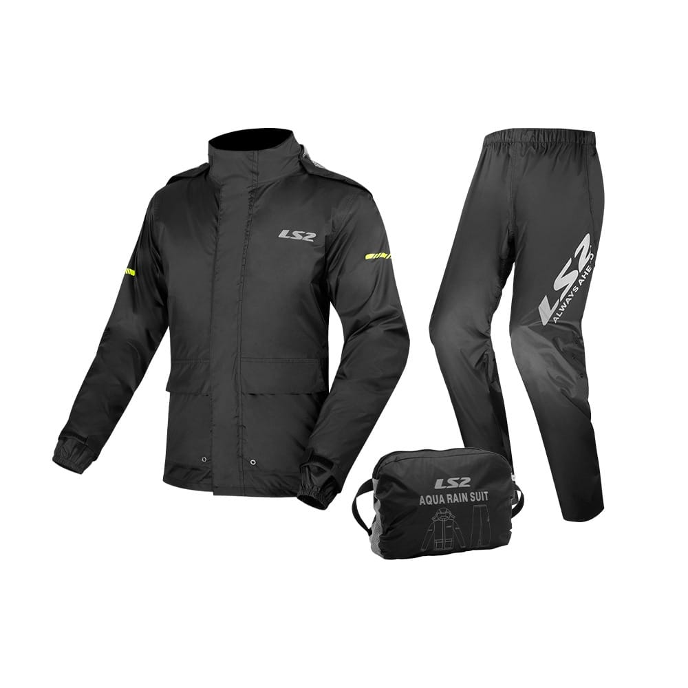 TRAJE LS2 PARA LLUVIA AQUA NEGRO-4