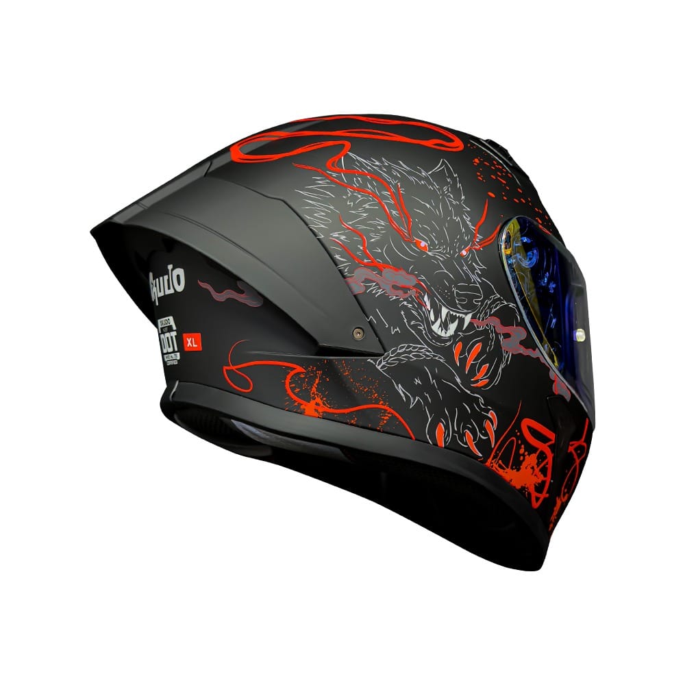 X-KUDO INT X-357 WOLFER NEGRO MATEROJO V-REVOREDSPNM-1