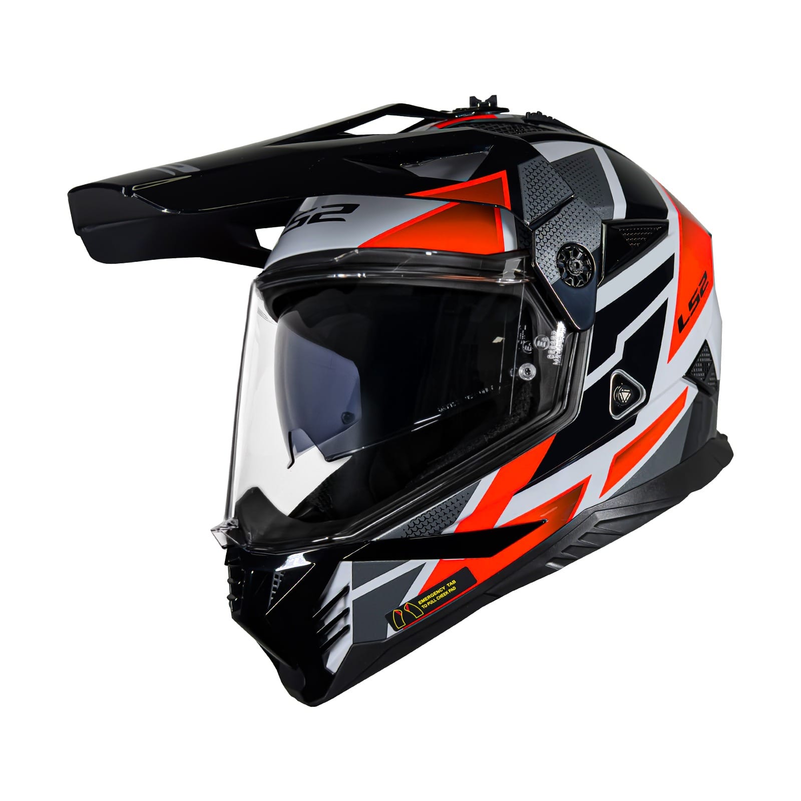 CASCO CROSS LS2 MX702 PIONER II BLOCK GRISROJO-1