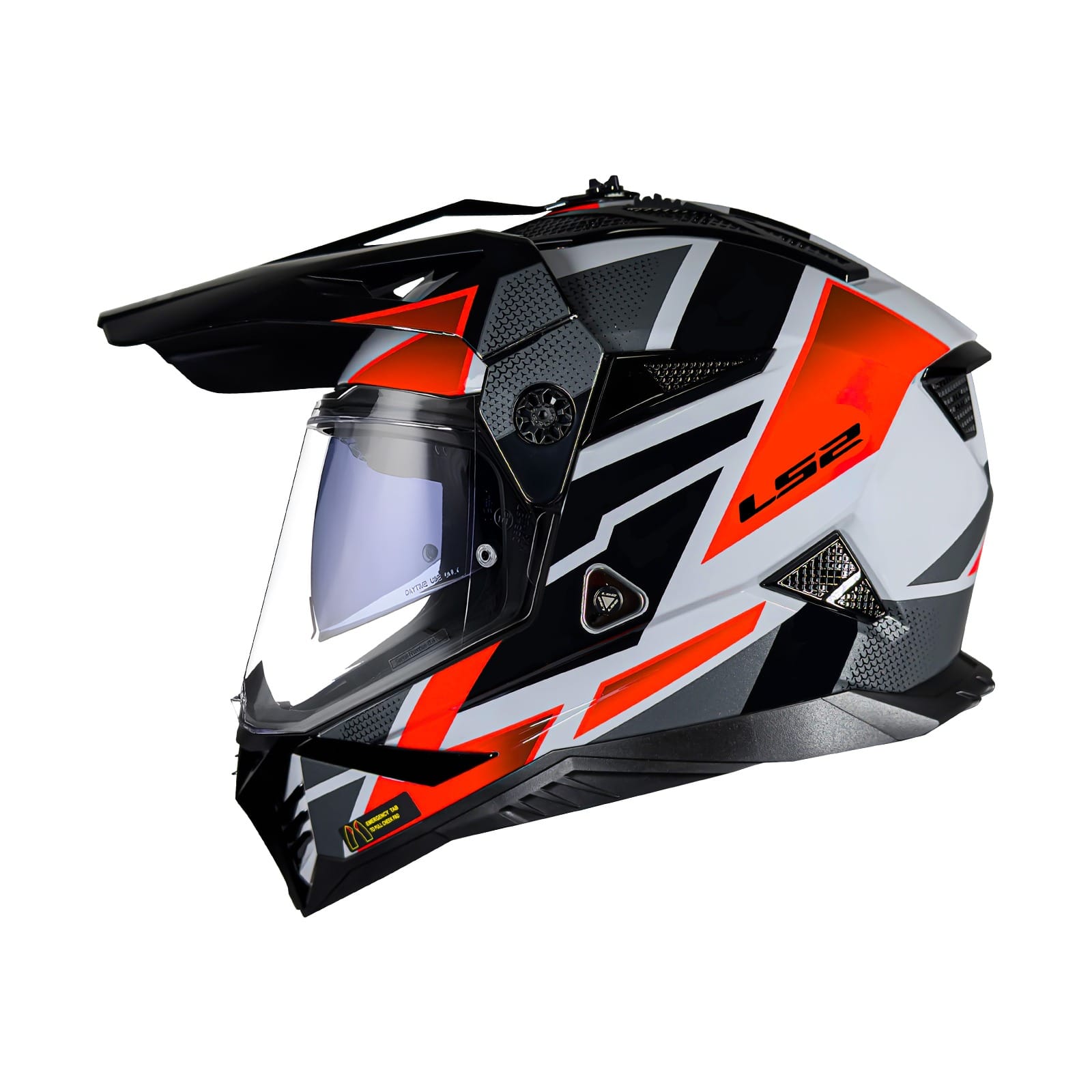 CASCO CROSS LS2 MX702 PIONER II BLOCK GRISROJO-2