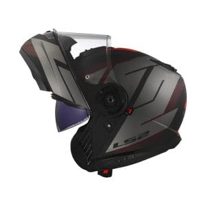 Casco abatible para motociclista LS2 FF908 STROBE-II CODE negro mate / gris