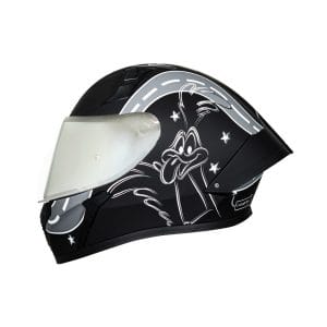 Casco integral para moto XKUDO X-357 AKME negro mate / gris V-REVOPLATA
