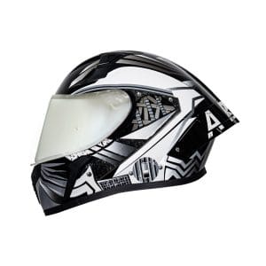 Casco integral para moto XKUDO X-357 NEURO negro / gris  V-REVOPLATA