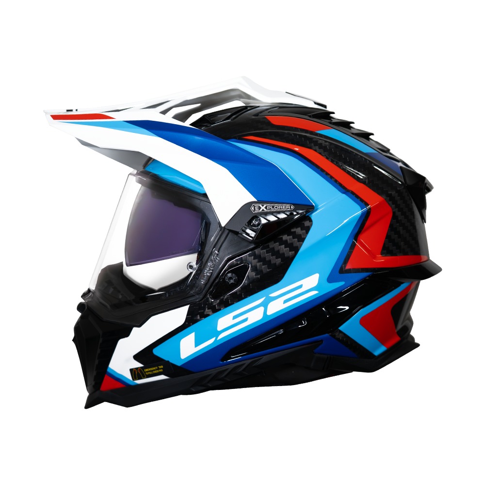 CASCO LS2 MX701 EXPLORERC FRONTIER II BLANCOAZUL